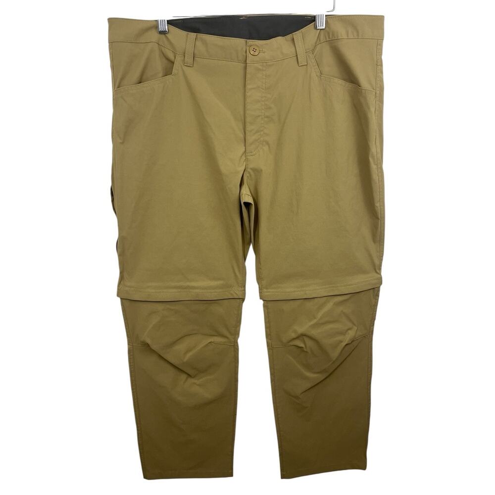 Eddie Bauer Convertible Tech Pants Shorts Hiking Tan Khaki Men's 40x30 Gorpcore